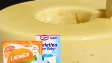 Incrível Sobremesa cremosa de gelatina e suco Tang pronta em poucos minutos