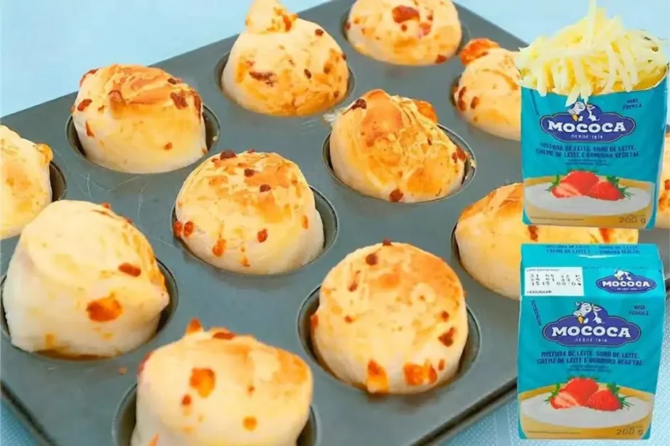 Pão de queijo com creme de leite