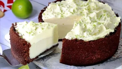 Torta de Limão com Massa de Chocolate