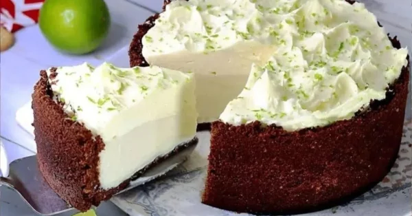 Torta de Limão com Massa de Chocolate