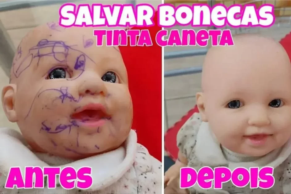 Dica Secreta para tirar Rabiscos de Canetas de Bonecas