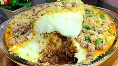 Escondidinho de carne moída delicioso e muito cremoso