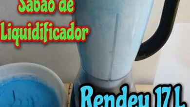 Fiz 15 litros de sabão de liquidificador usando ingredientes que eu tinha em casa