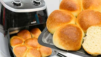 Pão Caseiro Assado na Airfryer