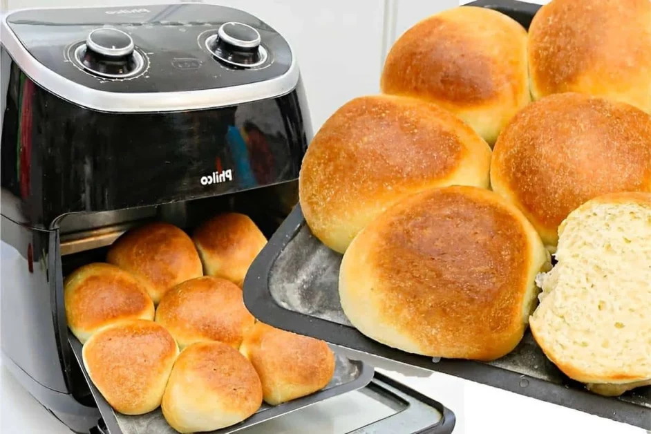 Pão Caseiro Assado na Airfryer