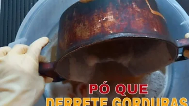 Pó mágico que derrete gordura e sujeira incrustada