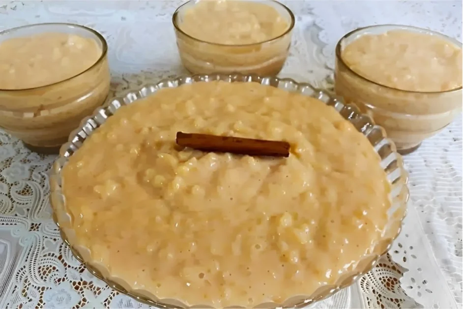 Arroz doce com açúcar queimado sempre quando faço todos pedem mais