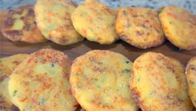 Croquete de batata com queijo que derrete na boca fica uma delicia