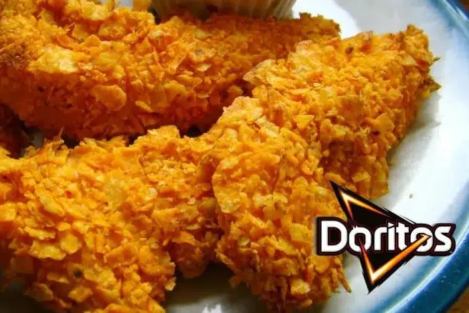 Filé de Frango empanado com Doritos fica uma maravilha