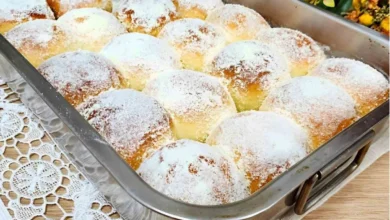 Pão doce de leite condensado fofinho