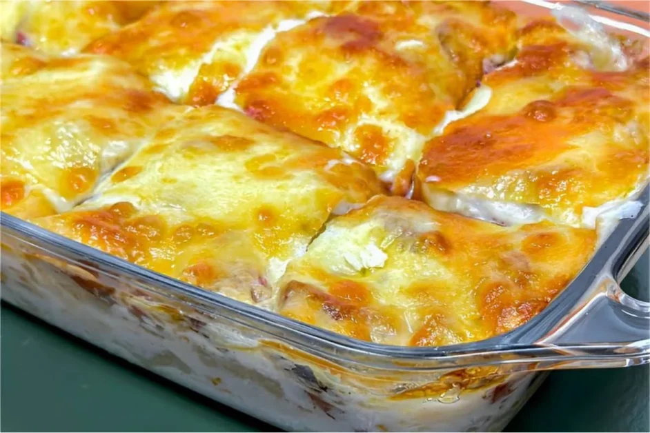 Almoço gratinado com macaxeira e calabresa uma receita diferente para variar o cardápio do dia a dia