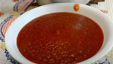 Molho de tomate caseiro da vovó aquele que é puro tomate e toda a família adora