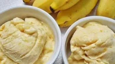 Sorvete Caseiro de Banana e Maçã Fitness Sabor e Saúde em uma Sobremesa