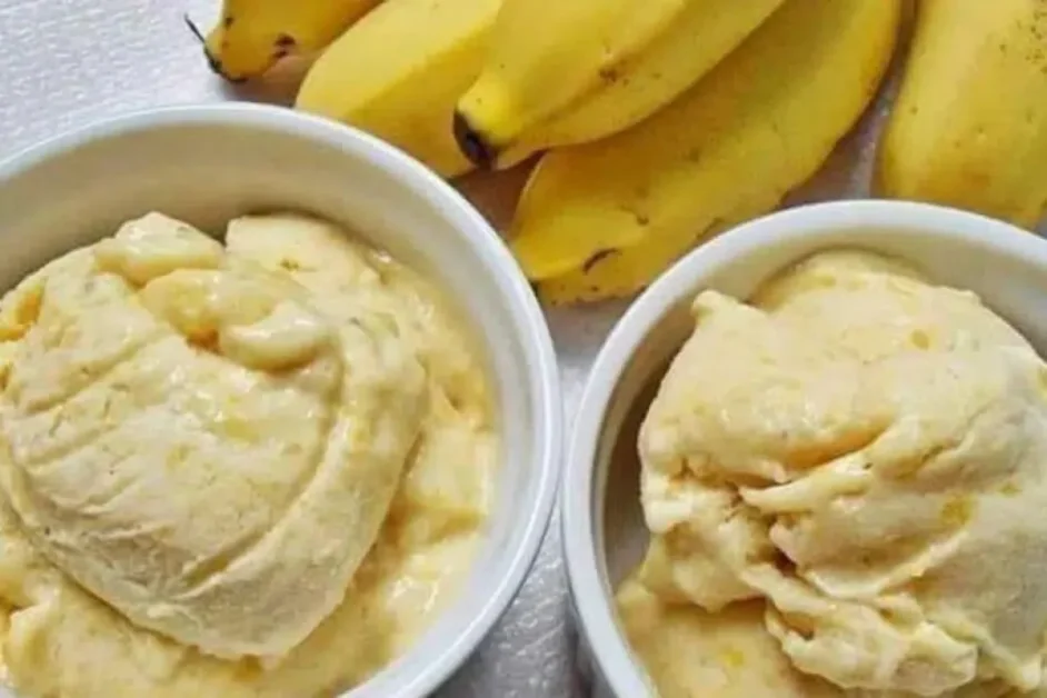 Sorvete Caseiro de Banana e Maçã Fitness Sabor e Saúde em uma Sobremesa