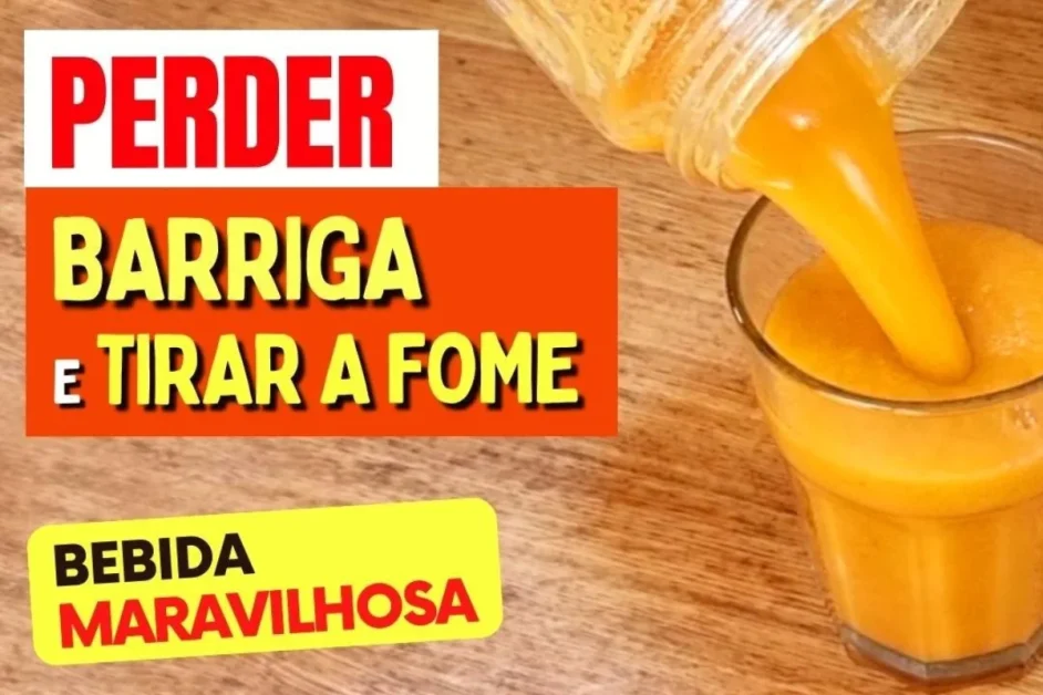 Suco para PERDER BARRIGA, DESINFLAMAR, TIRAR A FOME e INTESTINO