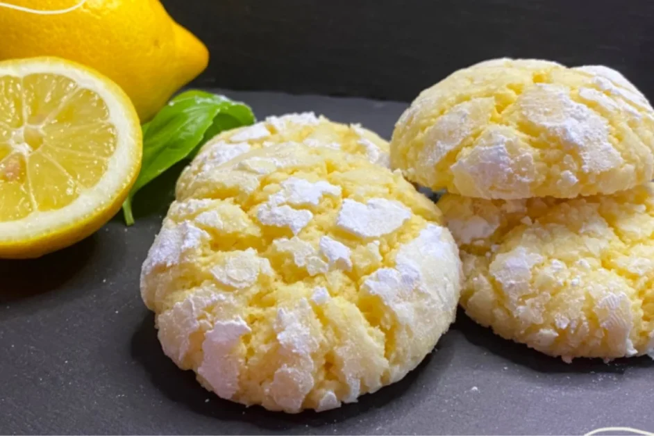 Biscoito de limão macio por dentro e crocante por fora, uma verdadeira explosão de sabor!!!