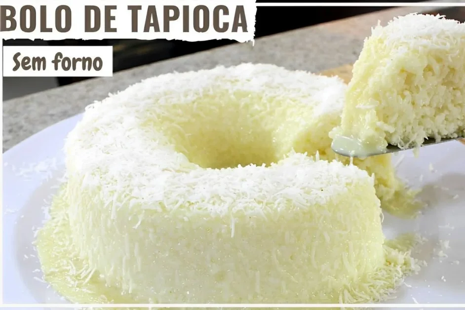 Bolo de tapioca granulada com coco é tão fácil de fazer que nem precisa levar no forno