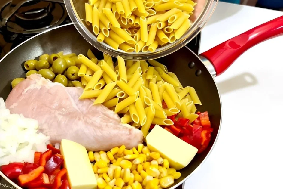 Fiz esse macarrão cremoso em uma panela só e a família toda adorou