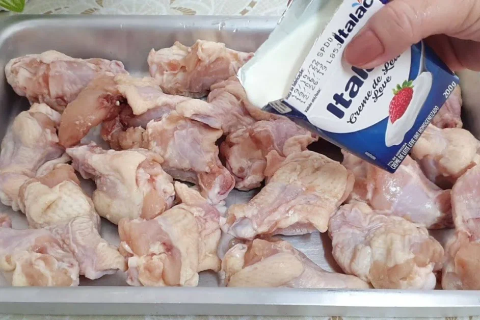 Frango com creme de leite agora só preparo frango assim e todo mundo adora