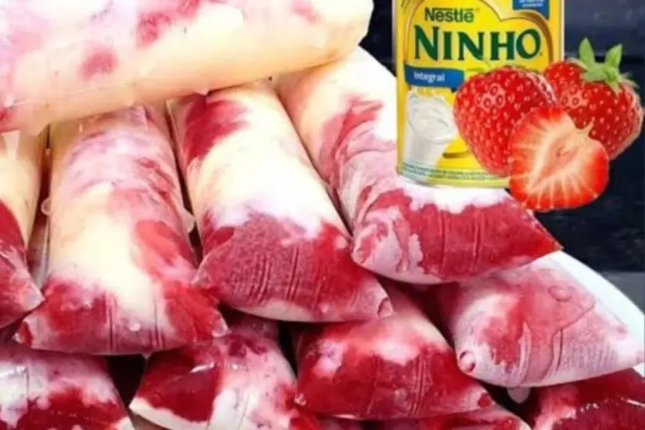 Geladinho de Ninho com Morango A Sobremesa que Vai Refrescar Seus Dias