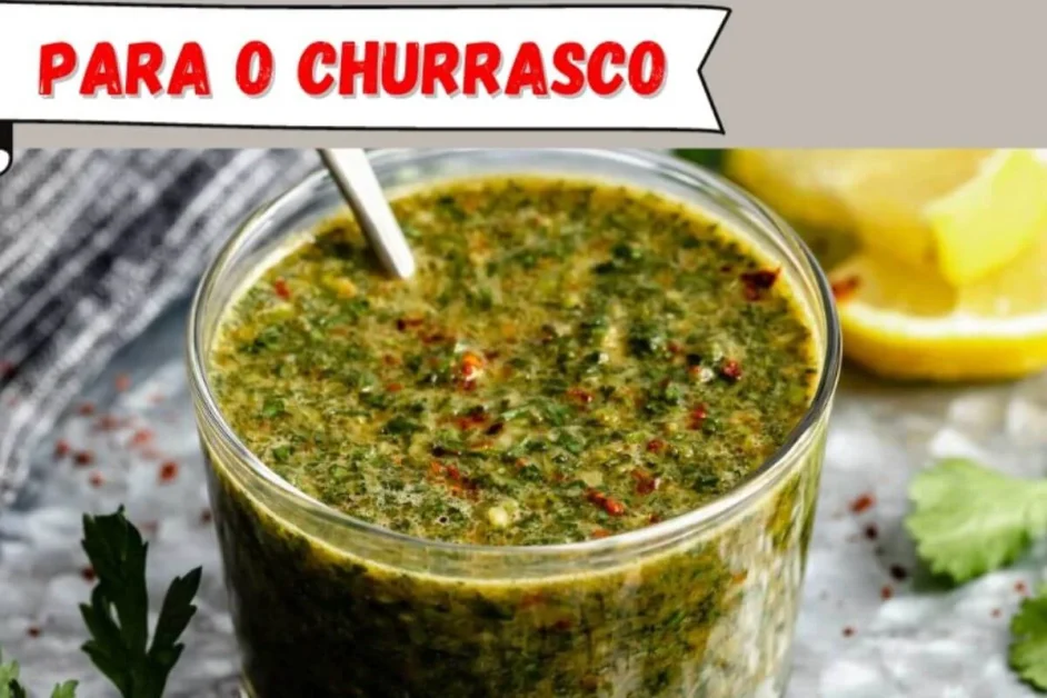 Molho chimichurri caseiro ótimo para seu churrasco e temperar outras carnes