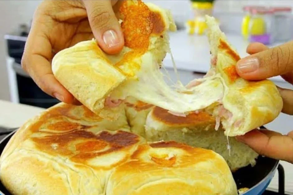 Pão de padaria sem sovar feito na frigideira fica maravilhoso dá para fazer todo dia