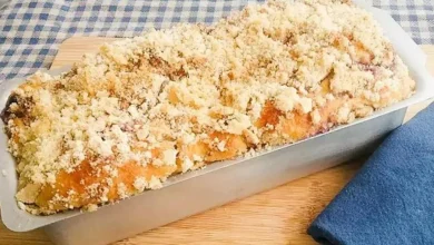 Receita de cuca rápida + segredo da farofinha