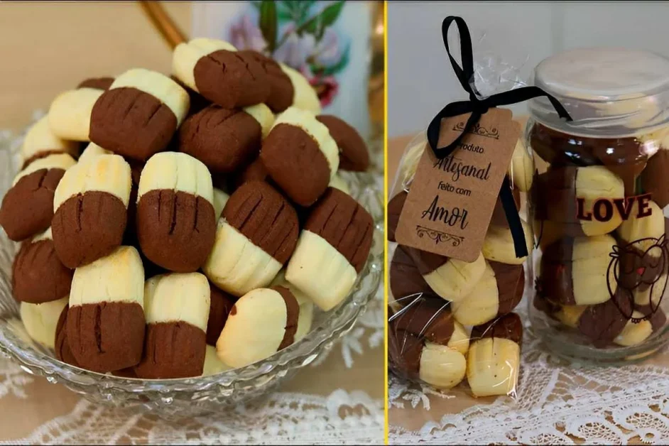 Sequilhos de leite ninho com chocolate dois sabores que vão conquistar todo mundo na sua casa