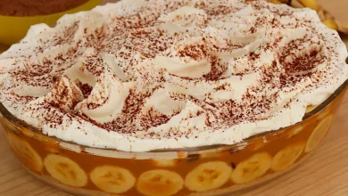 Torta banoffee na travessa a sobremesa fácil perfeita para o feriado prolongado