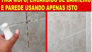 Aprenda essa misturinha para acabar com mofo e deixar seu banheiro brilhando para o Natal