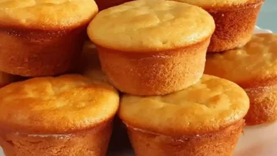 Bolinho de batata doce delicioso e fácil de fazer para seu café de fim de ano