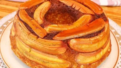 Bolo caramelado de banana delicioso e que não dá trabalho para fazer