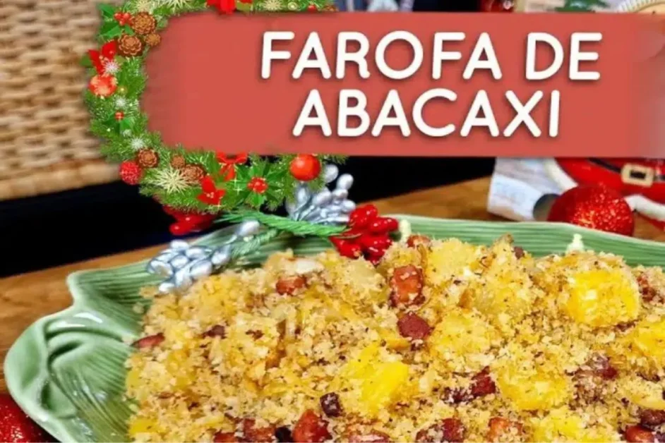 Farofa de abacaxi com bacon para fazer nas reuniões de família do fim de ano