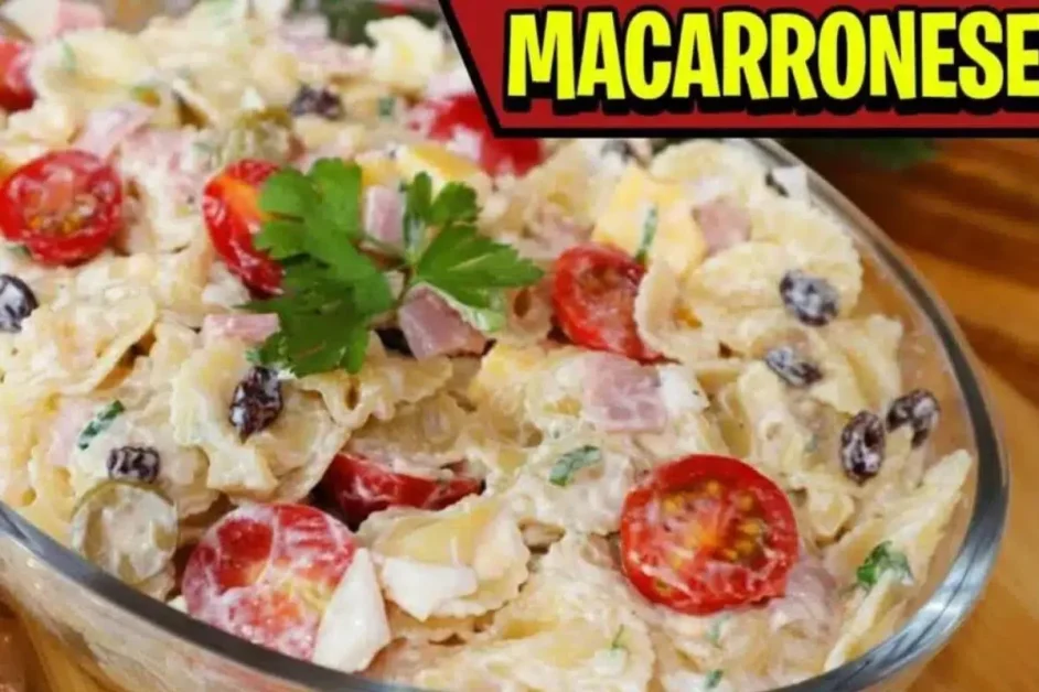 Macarronese completa e muito saborosa um ótimo acompanhamento para qualquer prato do seu ano novo