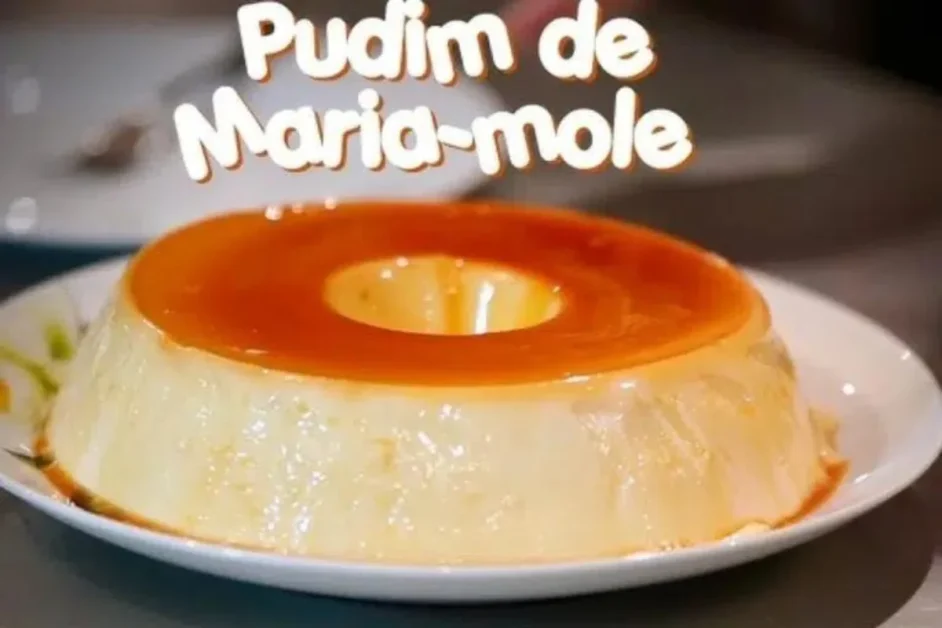 Pudim de Maria-Mole de Coco Uma Delícia Celestial que Derrete na Boca