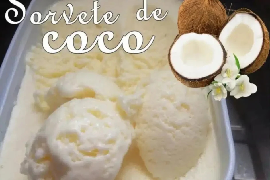 Sorvete de coco caseiro para economizar na sorveteria nesse calor do fim do ano