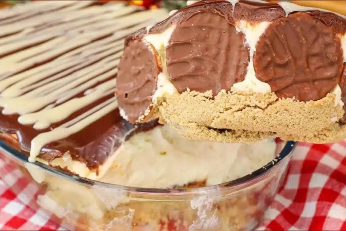 Torta holandesa na travessa para enfeitar sua mesa de natal e deixar todos com água na boca