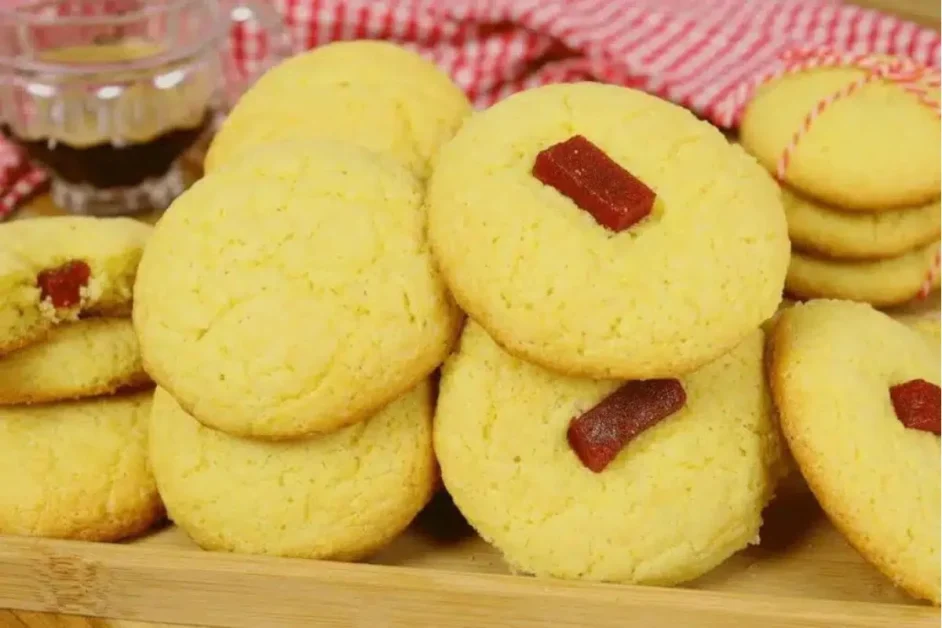 Broa de fubá com goiabada bem fácil de fazer e fica simplesmente deliciosa desmanchando na boca