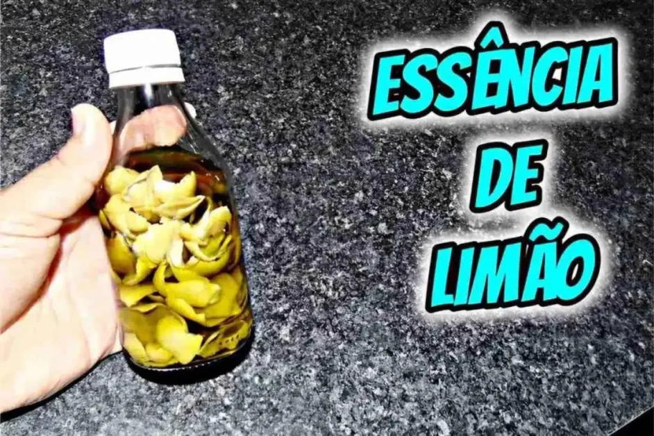 Essência caseira de limão para seus produtos de limpeza para ajudar sua casa ficar mais cheirosa