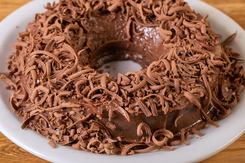 Pudim de Brigadeiro, Brazilian pudding dessert called Brigadeir