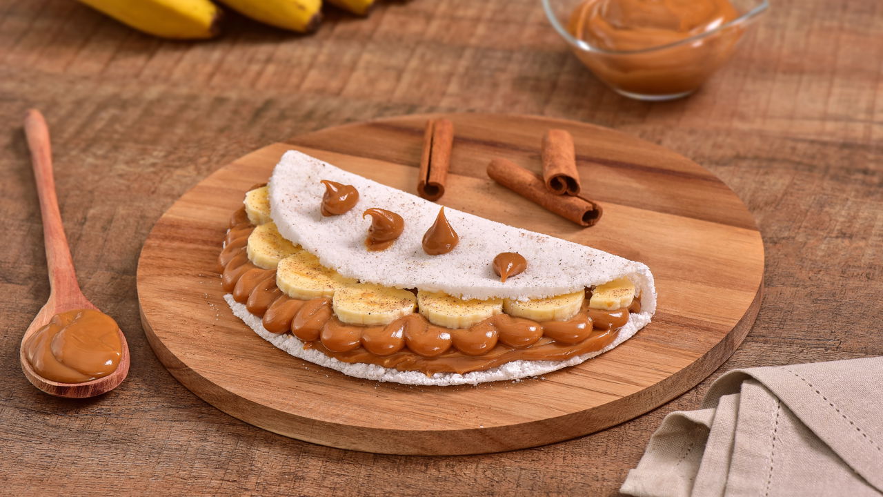 Tapioca com Doce de Leite e Banana Uma Receita De Dar Água na Boca