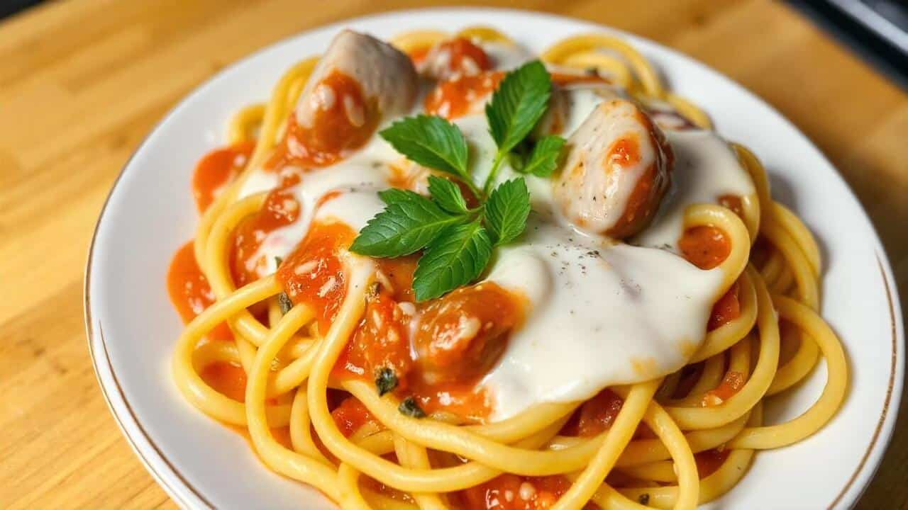 Macarrão com Salsicha e Creme de Leite: Praticidade e Sabor em Menos de 30 Minutos