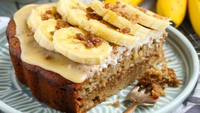 Torta Doce de Banana e Canela Com Uma Massa Super Gostosa