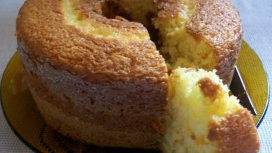 Delicie-se com a união perfeita: Bolo de Fubá e Laranja fofinho, cítrico e irresistível