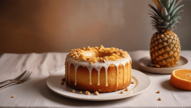 Bolo Gelado de Abacaxi com Leite de Coco: Sabor e Refrescância