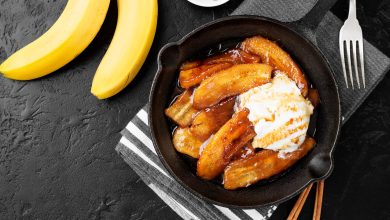 Sobremesa de Banana Caramelizada