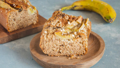 Bolo de Banana com Aveia de 3 Ingredientes