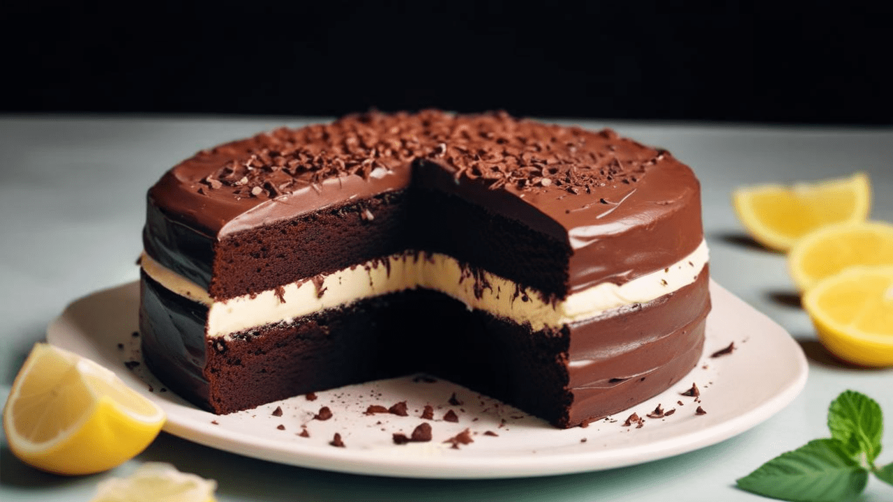 Bolo de Chocolate com Mousse de Limão: A Sobremesa Perfeita