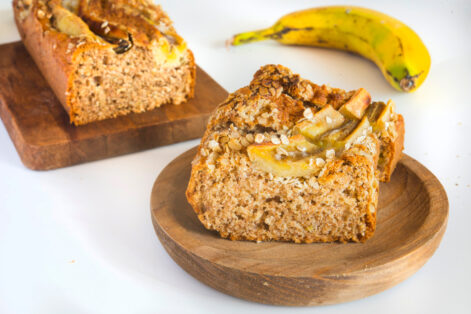 Bolo de Banana e Aveia com 3 Ingredientes